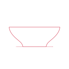 Objects Serving Bowls Ikea Gronsaker Serving Bowl Svg Line Art, Free Vectors File
